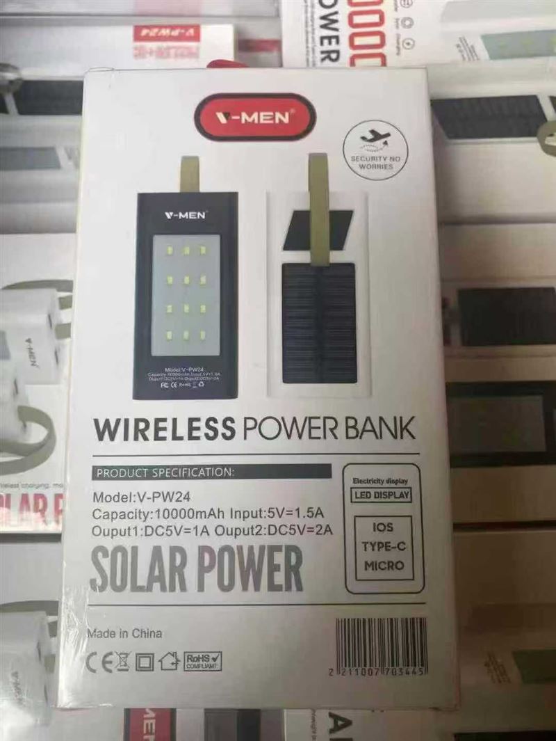 太阳能充电宝，10000Am，带灯，21700电芯，配包装。1000个， 处理！