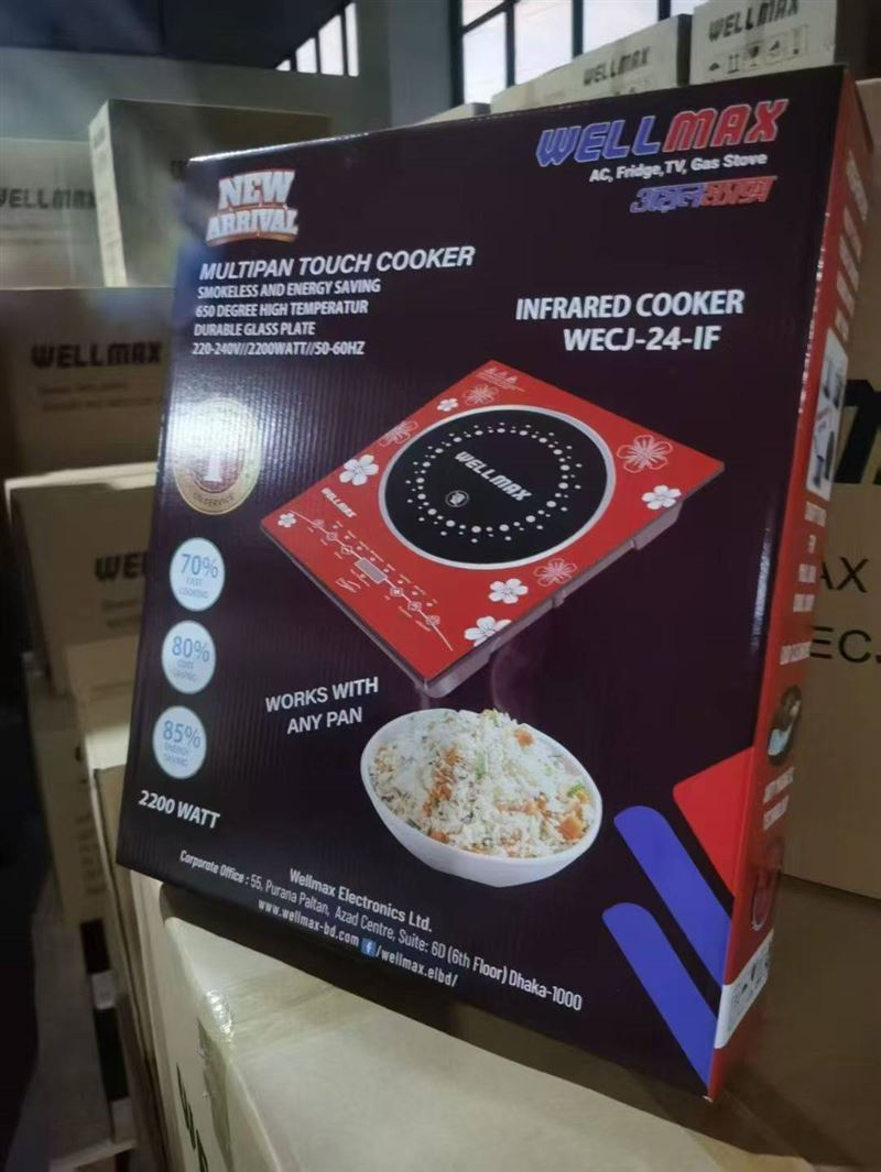 1000台外贸电陶炉， 欧规插头，2200W功率，彩盒包装， 1件6台