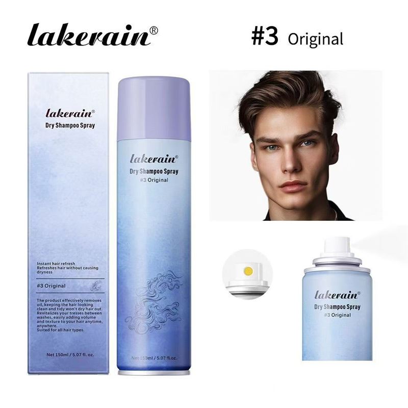 lakerain干发喷雾 头发造型自然蓬松免洗干发喷雾，铝罐5个香型。 日期27年5月-原箱原件 数量还有32000