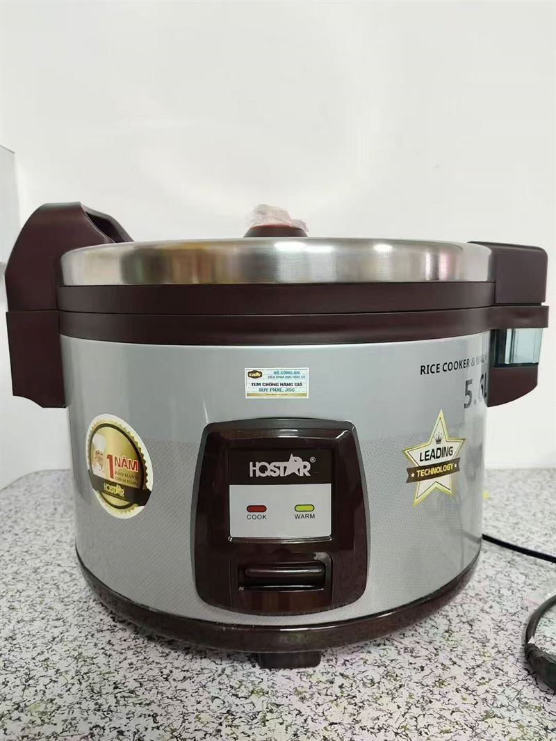 出口越南商用电饭煲 220V欧规 采用立体保温技术 加厚双喷铝胆 全铜线 1900W大功率发热盘 上面标着5.6L 实际是13L现货200台