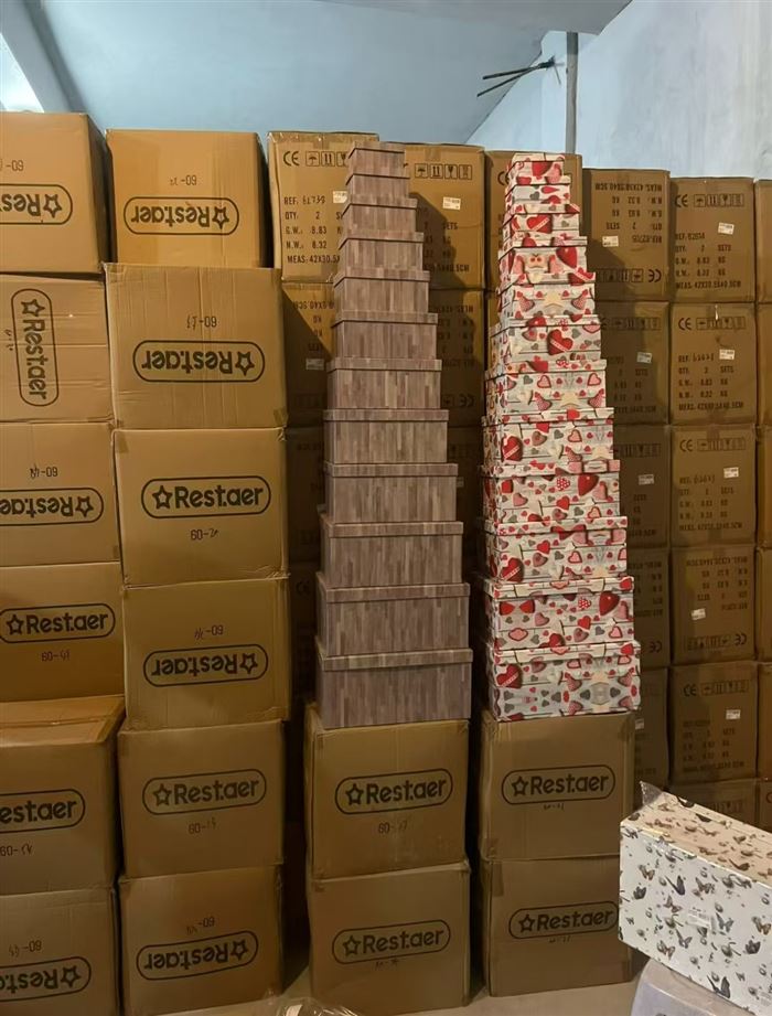 外贸精品礼盒 【收纳盒一套12个】 3吨超低价处理！ 实物很高端！