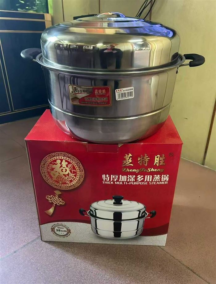 38公分双蓖蒸锅，5斤左右， 有400套，3x元/套。