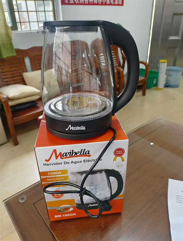 带蓝光水壶3000台，出口欧规 