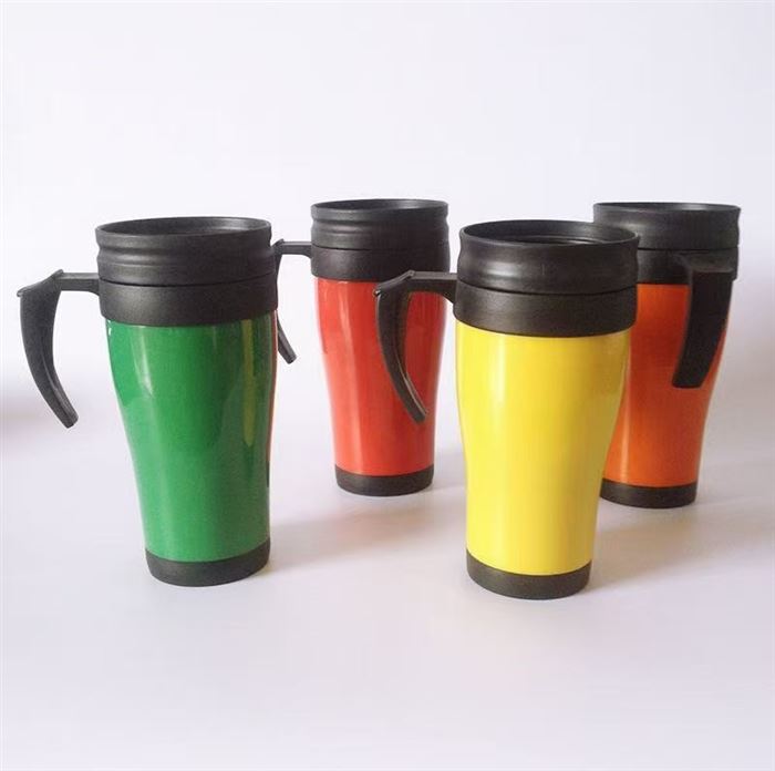 6000个左右不锈钢内胆带手把咖啡杯，500毫升大容量，个位数清货