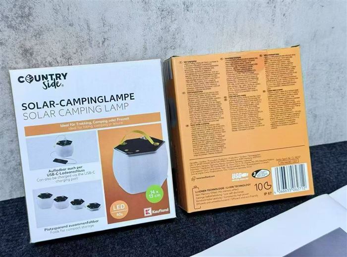 户外太阳能灯，折叠式 可充电。 5000个现货，全新原件