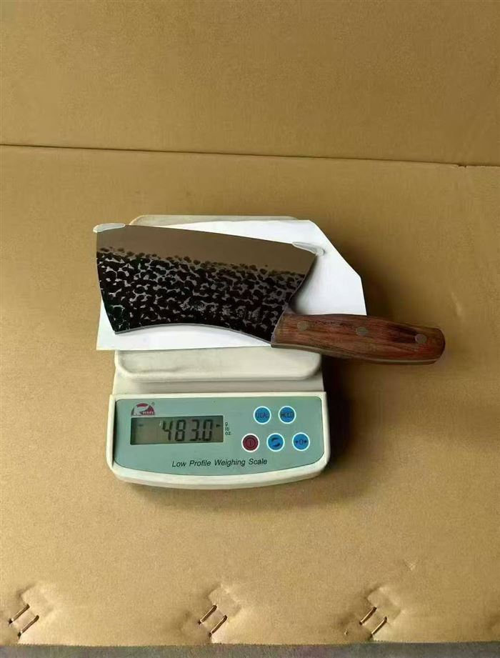 出口品牌高端彩木手柄，斩切刀，5络钢，最后200把左右处理，低价，高端货