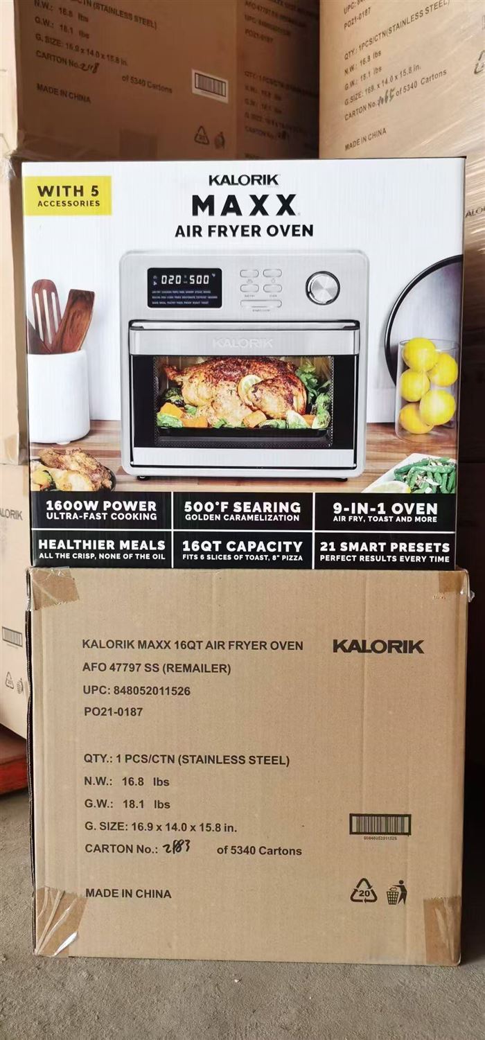 120v16QT空气炸烤箱，原件处理