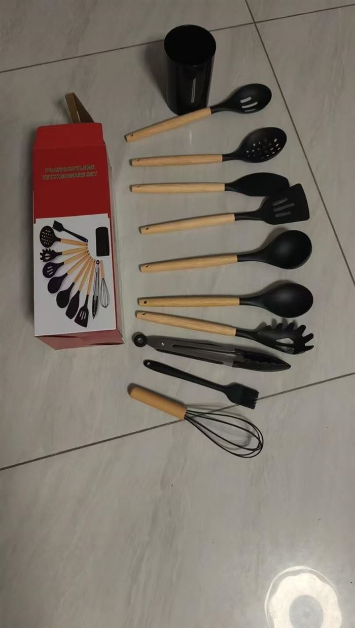 外贸硅胶厨具11件套850套，便宜清