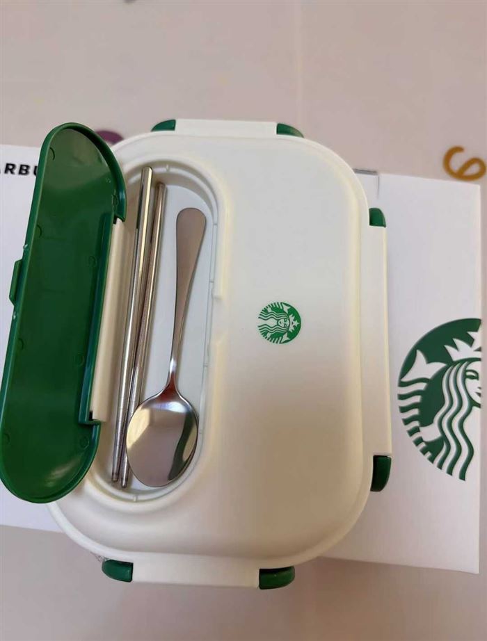 星巴克三格饭盒