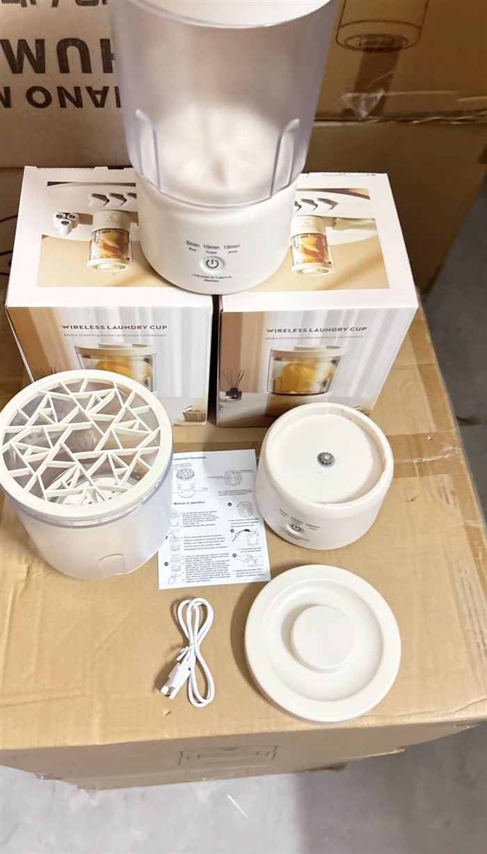 1.6L洗衣杯340台,充电款4000毫安，原件处理