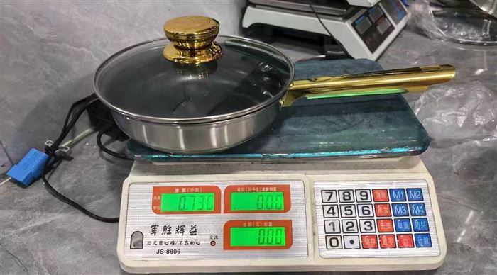 22无磁复底煎锅，处理700条，💰13.5元