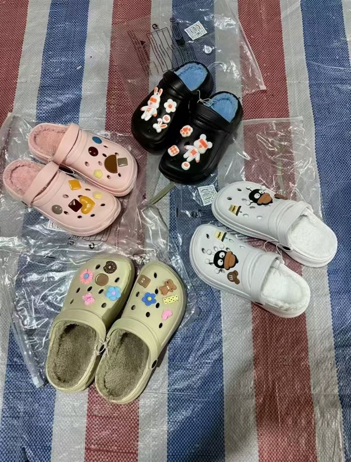 8000双 一等品 eva厚底儿童棉拖25-34码 50双一箱 配花4.5/双 不配3.5/双 现在备货便宜