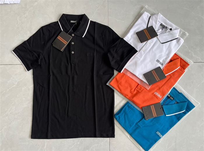500件杰尼亚 zegna 翻领短袖