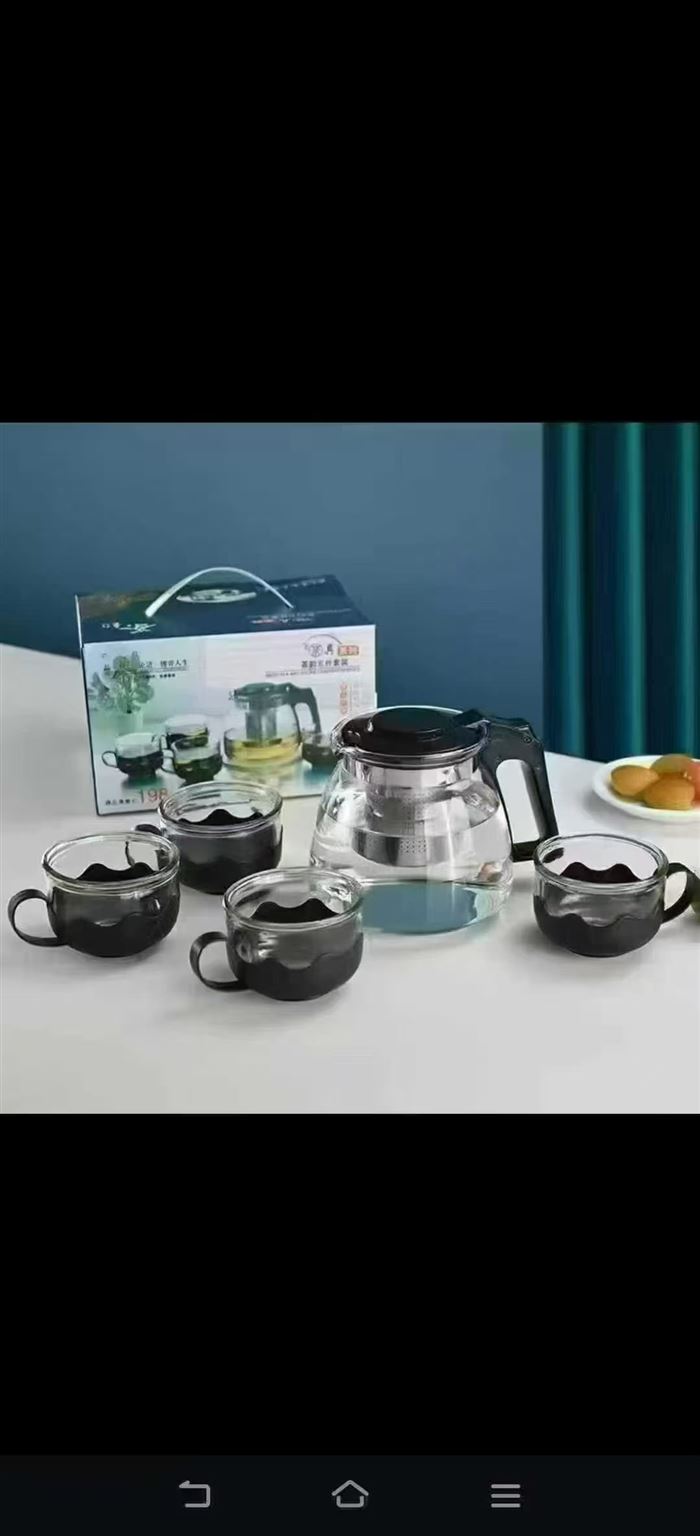 玻璃茶壶杯套装5000套，原箱原件。5.8一套