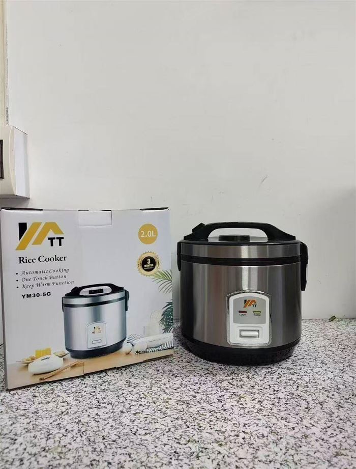 欧洲品牌TT不锈钢304电饭煲 加厚铝胆 三升黄金容量 304材质覆盖 一个6个装 现货2000pcs