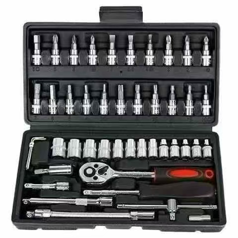 工具46件套组合套筒扳手 ，1000套左右 💰​12元