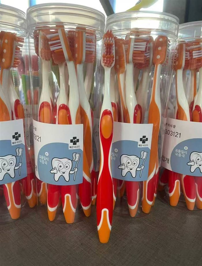 桶装出口韩国牙刷100万支左右，大货整齐