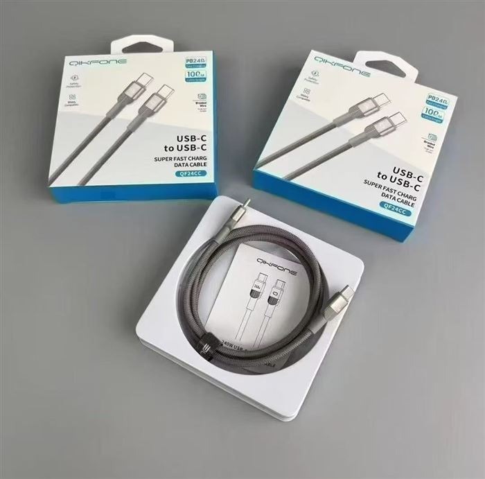QIKFONE原装数据线，240W超级快充，原箱原件，一箱60 条 ，到货 6000 条