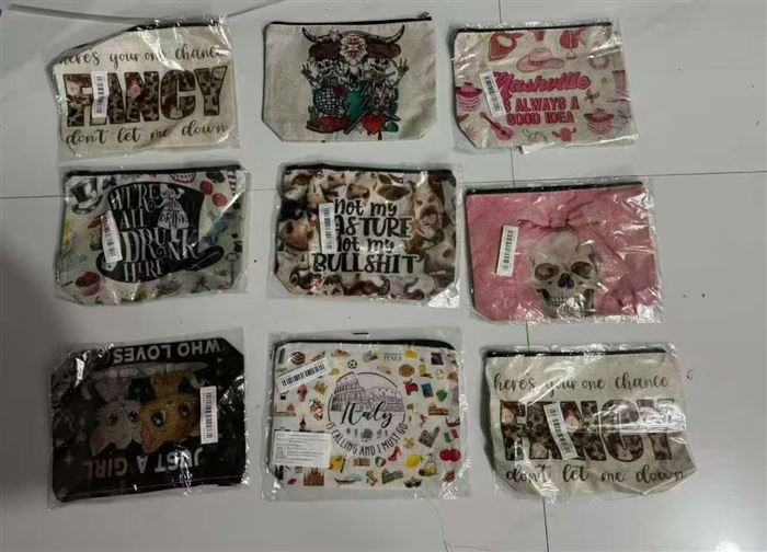多功能帆布拉链包，10万个 独立包装