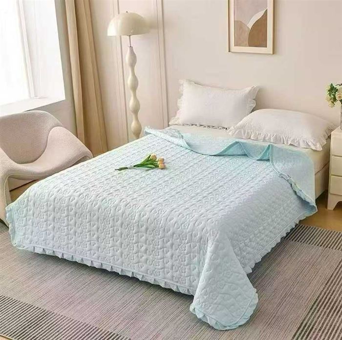 🛏水洗棉花边夏被盖毯 可铺可盖，价格便宜 标准两米两米三，一包180条