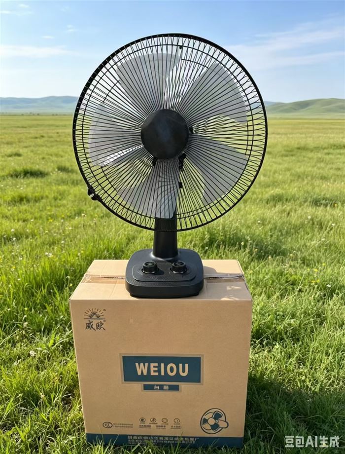 威欧16寸台扇带定时286台 ​100台起发27元一台