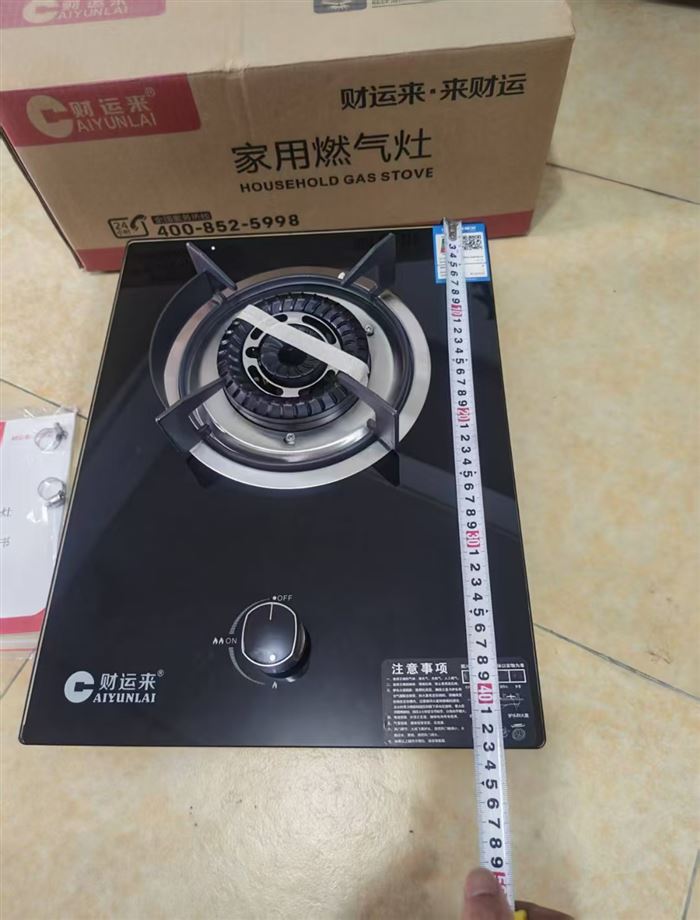 财运来嵌入式单灶318台 加厚玻璃面，全部液化气 百威脉冲，用料充足