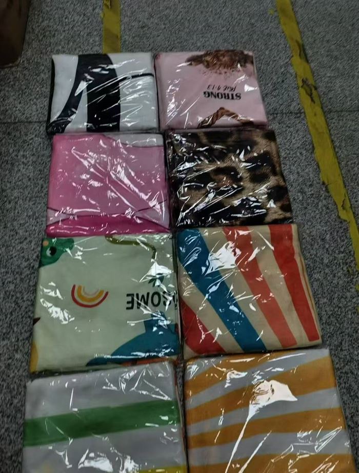 70x140浴巾2700条，全部独立包装 ​