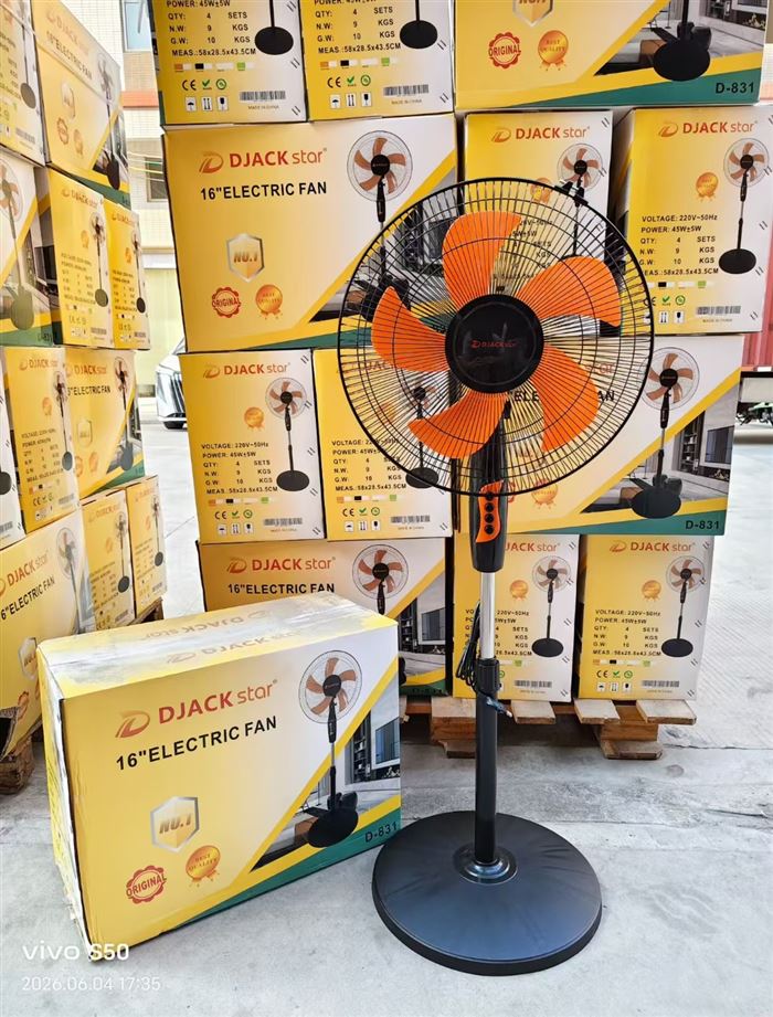 出口16寸落地扇 220V 欧规 ​一件4台 现货5000pcs