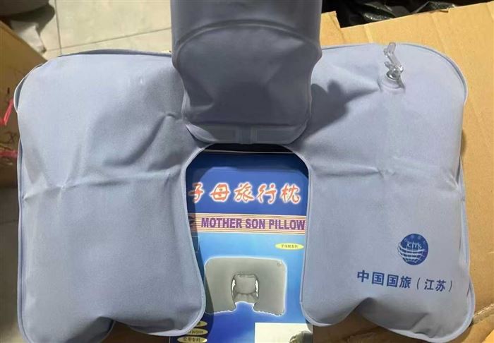 1000个环保植绒充气U型枕，旅行必备，全清每个1.7元秒！