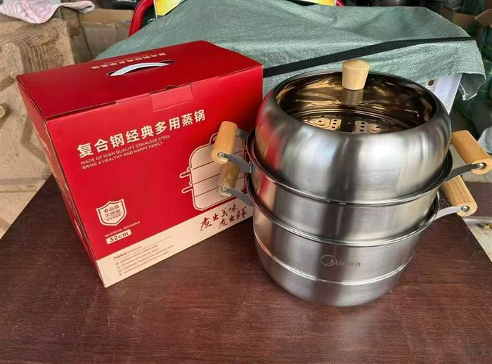 品牌无磁三层蒸锅处理，一件8套，特价54💰