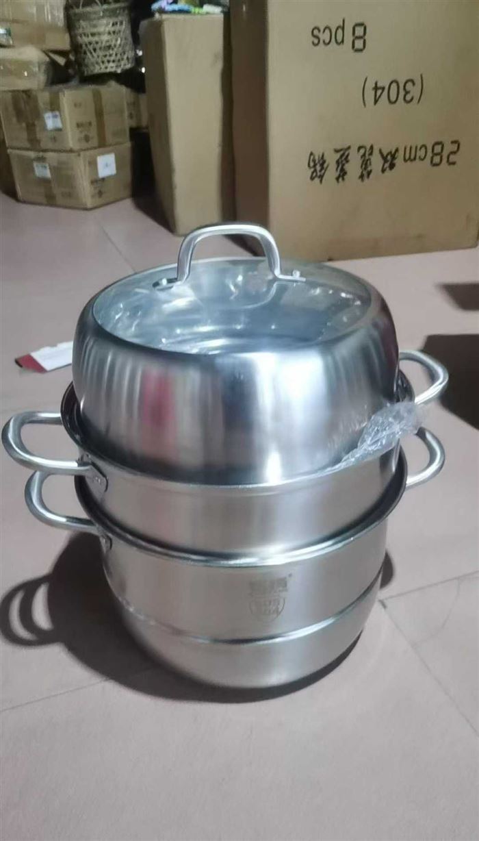 304材质！30三层蒸锅处理最后5件！每件8套！