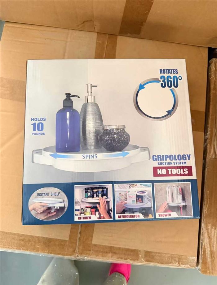 出口品质，彩盒包装厨房旋转置物架，现货几百套，小几块钱清货