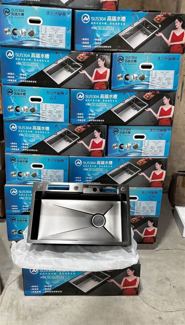 304不锈钢水槽32个,精品尾货,原箱骨折处理